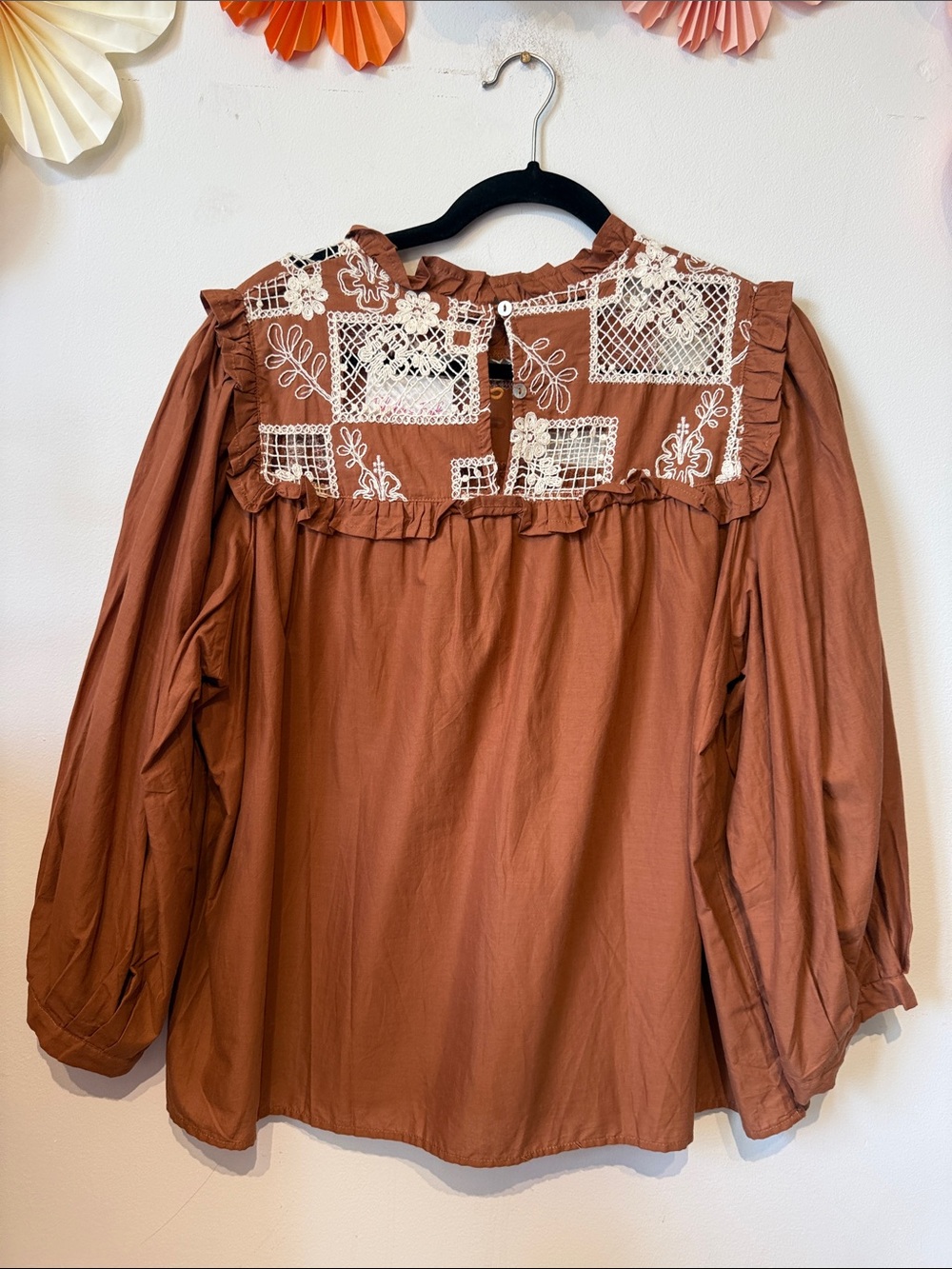 NWT ENTRO TOP RUST LARGE - Picture 5 of 5